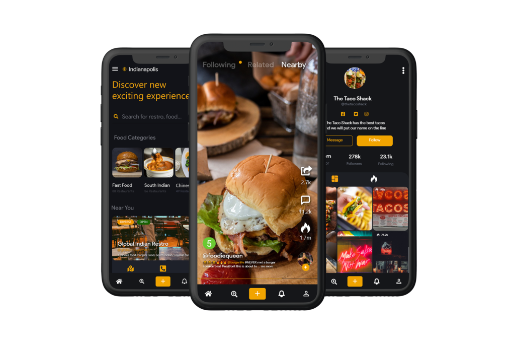 find restaurants and food nearby